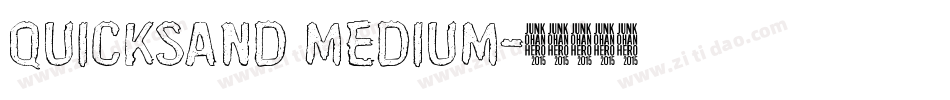 quicksand medium字体转换